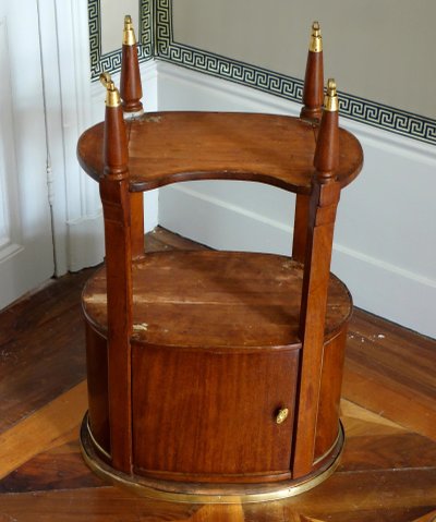 Louis XVI period mahogany coffee table or bedside table, late 18th - early 19th century