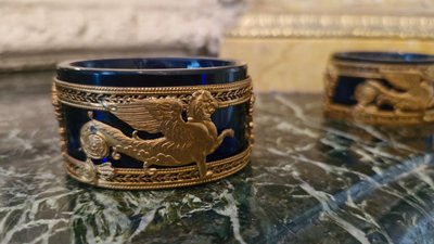 Pair of Empire-style salt cellars