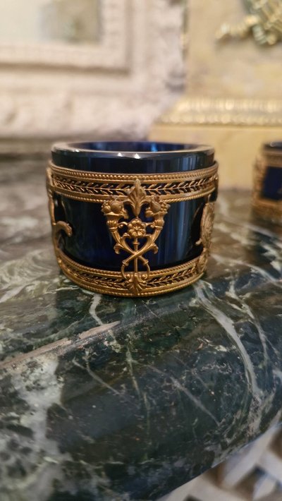 Pair of Empire-style salt cellars