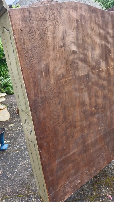 19th century painted fir wood bookcase