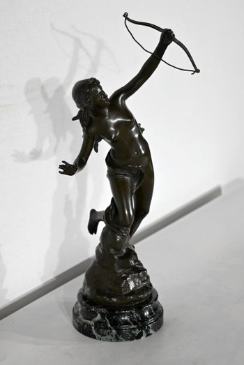 Bronze « Diane Chasseresse », signé J. Garnier – 2ème moitié du XIXe