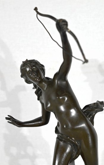 Bronze « Diane Chasseresse », signé J. Garnier – 2ème moitié du XIXe