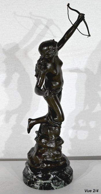 Bronze « Diane Chasseresse », signé J. Garnier – 2ème moitié du XIXe