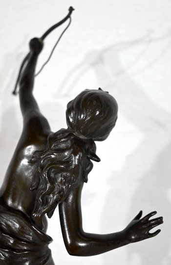 Bronze « Diane Chasseresse », signé J. Garnier – 2ème moitié du XIXe