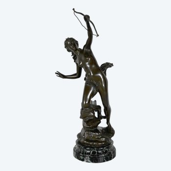 Bronze « Diane Chasseresse », signé J. Garnier – 2ème moitié du XIXe
