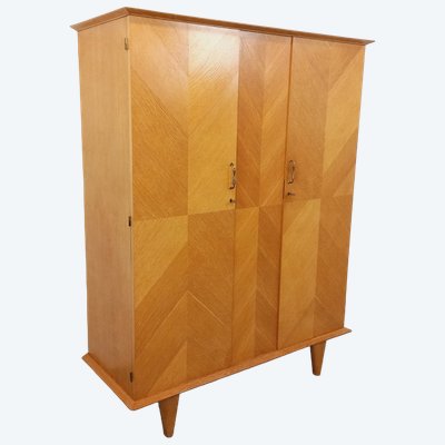 Armadio vintage in rovere degli anni '60