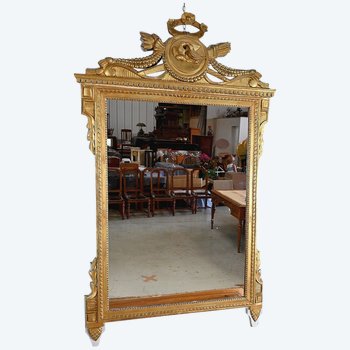 Miroir en Bois Doré, style Louis XVI – Fin XIXe