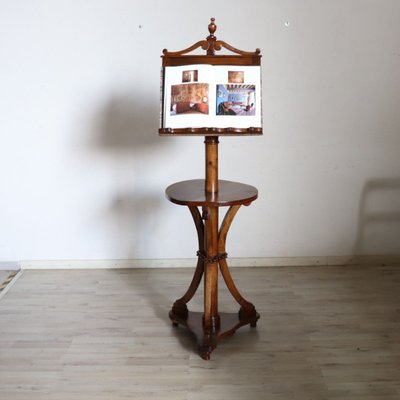 Antique Lectern in Walnut, Italy Early 19th Century