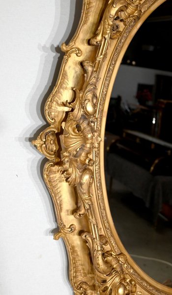 Important Louis XV Mirror - Late 18th Century
