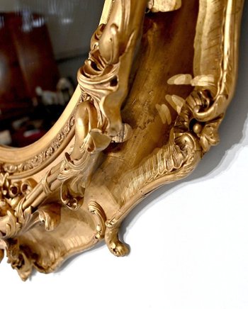 Important Louis XV Mirror - Late 18th Century