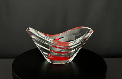 Baccarat Wave vase in solid crystal - Original case