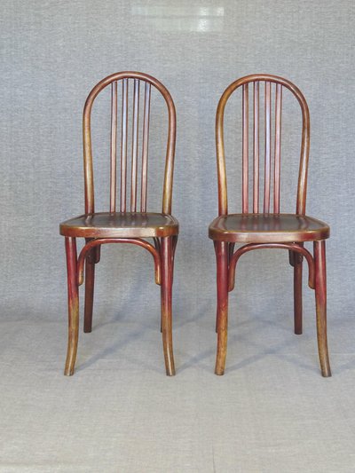 Set di 6 sedie da bistrot Art déco di Johann Kohn 1925, no Thonet