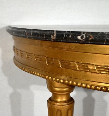 Consolle in Marmo e Legno Dorato, Stile Luigi XVI - Inizio XX Secolo