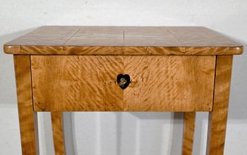 Petite Travailleuse en Bois Clair de Ceylan, style Louis XV – Milieu XIXe