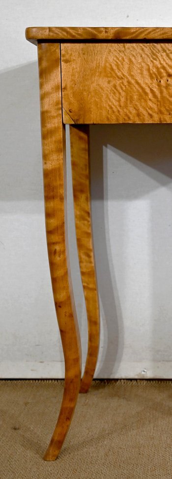 Petite Travailleuse en Bois Clair de Ceylan, style Louis XV – Milieu XIXe
