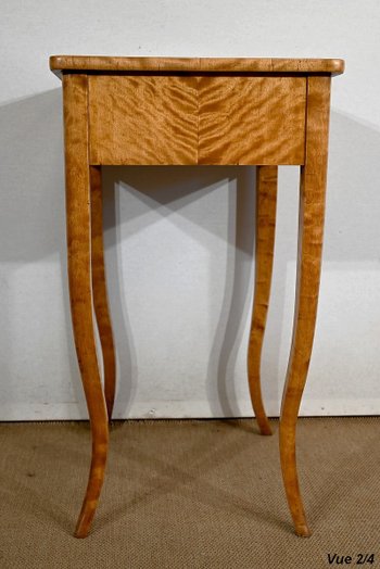 Petite Travailleuse en Bois Clair de Ceylan, style Louis XV – Milieu XIXe