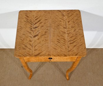 Petite Travailleuse en Bois Clair de Ceylan, style Louis XV – Milieu XIXe