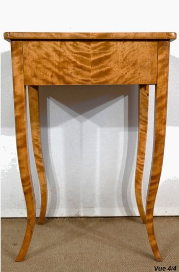 Petite Travailleuse en Bois Clair de Ceylan, style Louis XV – Milieu XIXe