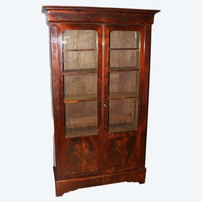 Bibliothèque Louis Philippe en Acajou XIXe