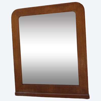 Miroir Art Déco, en bois, époque début 20 ème.