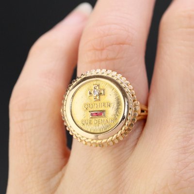 Ring Augis Gold + als Gestern - als Morgen