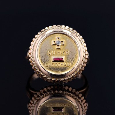 Ring Augis Gold + als Gestern - als Morgen