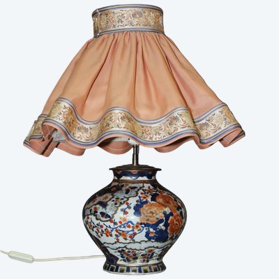 Vase Imari XIXe Monté en Lampe 