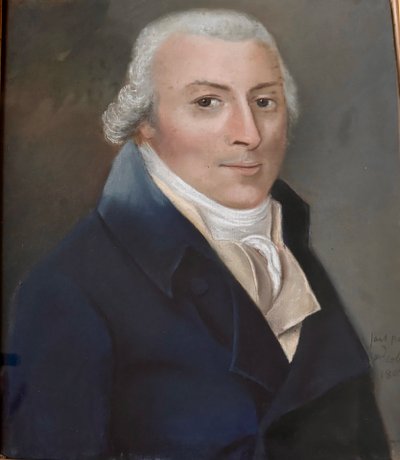 Portrait au pastel daté 1808