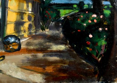 CHABAUD Auguste (1882-1955) « Le lavoir fleuri au Mas Martin, Graveson » Provence Avignon Alpilles