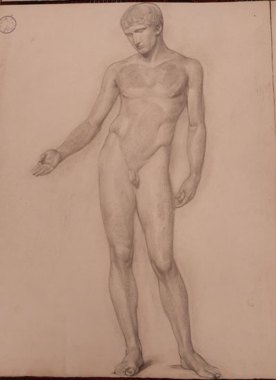 René Cottet  - (1902 - 1992) - 8 dessins académiques - 