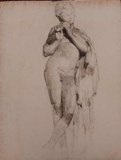 René Cottet  - (1902 - 1992) - 8 dessins académiques - 