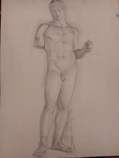 René Cottet  - (1902 - 1992) - 8 dessins académiques - 