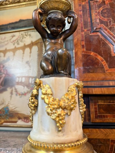 SCHORNSTEINGARNITUR NAPOLEON III RAINGO FRERES