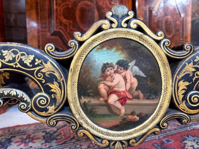 CONSOLE FORMANT COIFFEUSE D APPARAR NAPOLEON III
