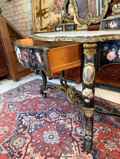 CONSOLE FORMANT COIFFEUSE D APPARAR NAPOLEON III
