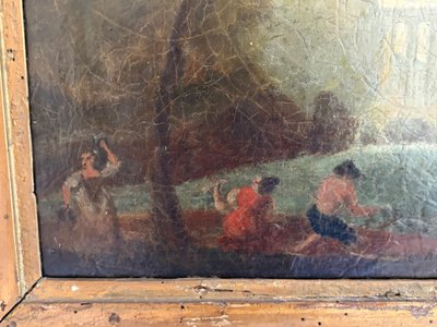 TABLEAU - HUILE SUR TOILE - PAYSAGE - ECOLE XIXÈME