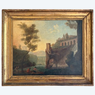 TABLEAU - HUILE SUR TOILE - PAYSAGE - ECOLE XIXÈME
