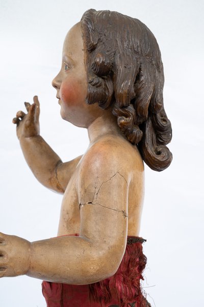 Sculpture napolitaine ancienne du XVIIIe siècle.