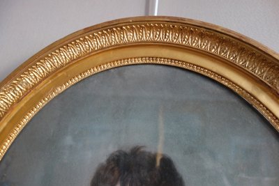 Ecole Française du début 19e siècle, portrait pastel d'un jeune aristocrate sous l'Empire
