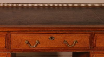 Bureau à Caissons En chêne 19° Siècle