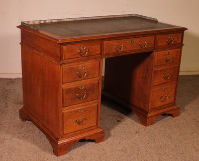 Bureau à Caissons En chêne 19° Siècle