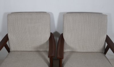 Paire de fauteuils Scandinave Dokka Mobler années 60