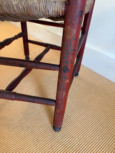 DUTCH ARMCHAIR IN PAINTED WOOD, 19TH CENTURY.