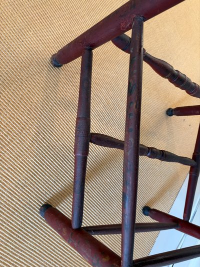 DUTCH ARMCHAIR IN PAINTED WOOD, 19TH CENTURY.
