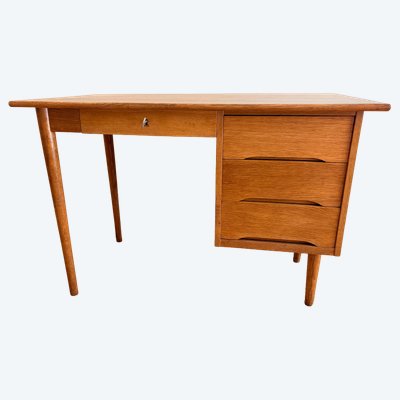 BUREAU VINTAGE EN CHÊNE DES ANNÉES 60