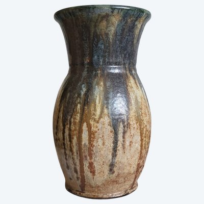 Balustervase aus Steingut signiert Maurice Pitot um 1950er Jahre