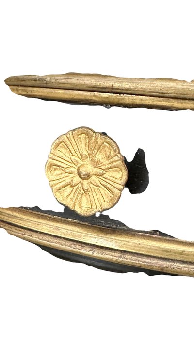Ten-light gilded bronze Caryatid chandelier