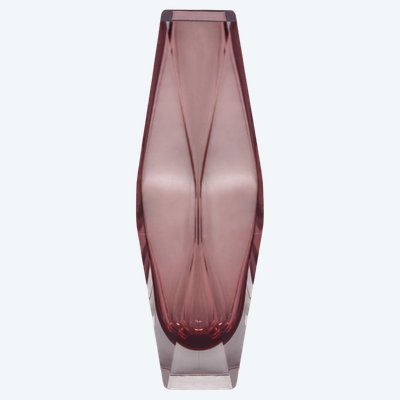 Vase en verre de Murano de Flavio Poli pour Seguso Sommerso, datant des années 1960. Fabriqué en Italie