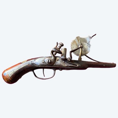Pistola di prova a pietra focaia (periodo Luigi XIV)