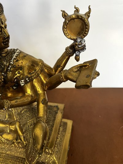 Bronze statue of Brahma, Thai divinity